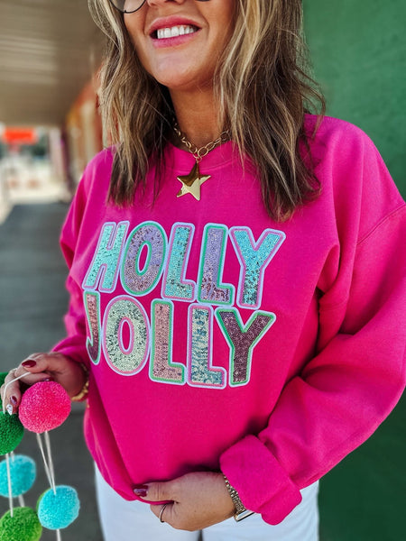 Holly Jolly Sequin Sweatshirt