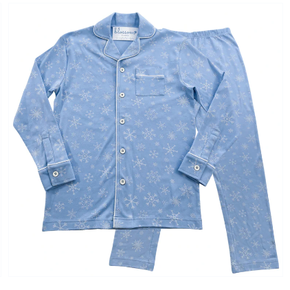 Blue Snowflake PJ Set - Adult Pre-Order