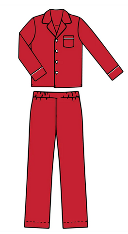 Christmas Red PJ Set - Adult Pre-Order