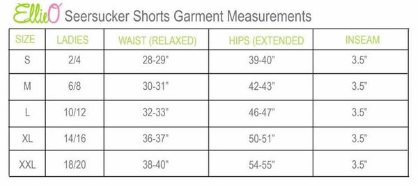 Scalloped Hem Seersucker Shorts