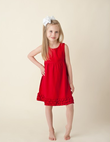 Girl's Empire Waist Tank Dress