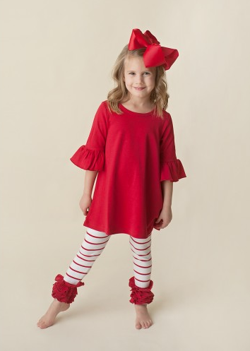Girl's Striped Ruffle Icings