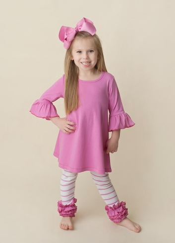 Girl's Striped Ruffle Icings