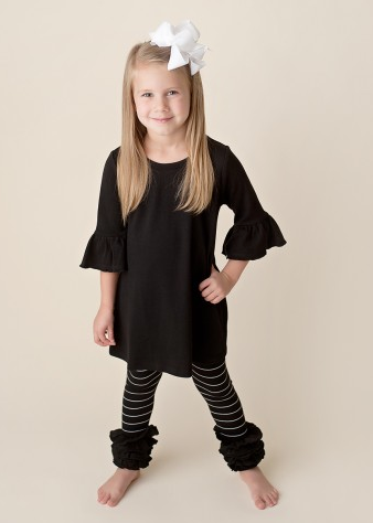 Girl's Striped Ruffle Icings