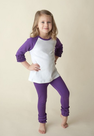 Girl's Striped Ruffle Icings