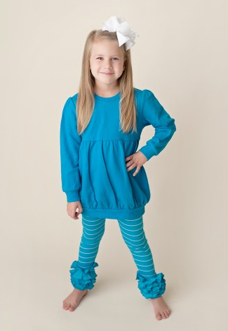 Girl's Striped Ruffle Icings
