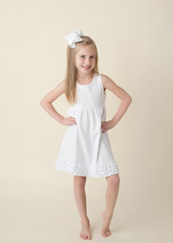 Girl's Empire Waist Tank Dress