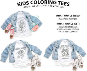 Youth Coloring Tee's
