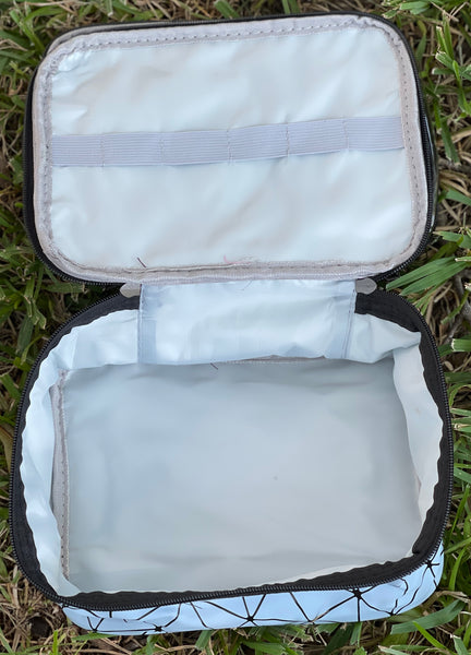 Two Compartment Cosmetic Bags